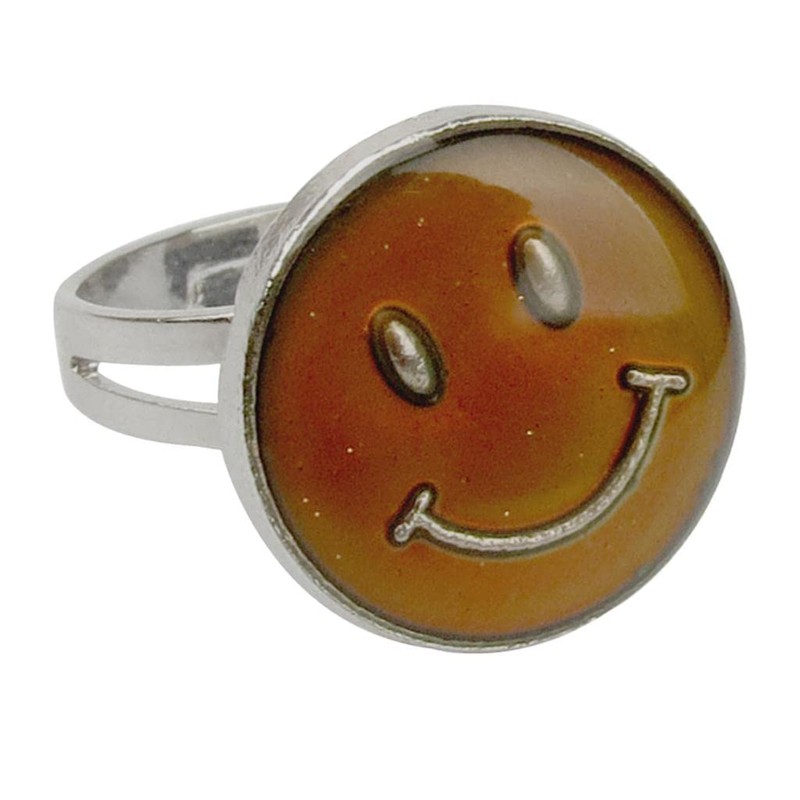 Smiling Mood Ring Band Adjustable Size