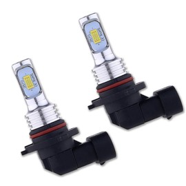 GKmow 2 PCS 9005 Car LED Fog Light, 3570 2SMD 4000LM Super Bright CREE Chip, 360° Light Range 7000K White LED Bulb, Decoding Reversing Light, Taillight DRL Replacement, for Most Car (White)