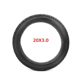 Fat Bike Tires, 20 x 3.0 Fat Tyres, Puncture Proof Widening Beach Bicycle Fat Tyre, Non-Slip Folding Electric Bicycle Tires, Fat Bike Tires Replacement Set for Wide Mountain Snow Bike 20x3.0
