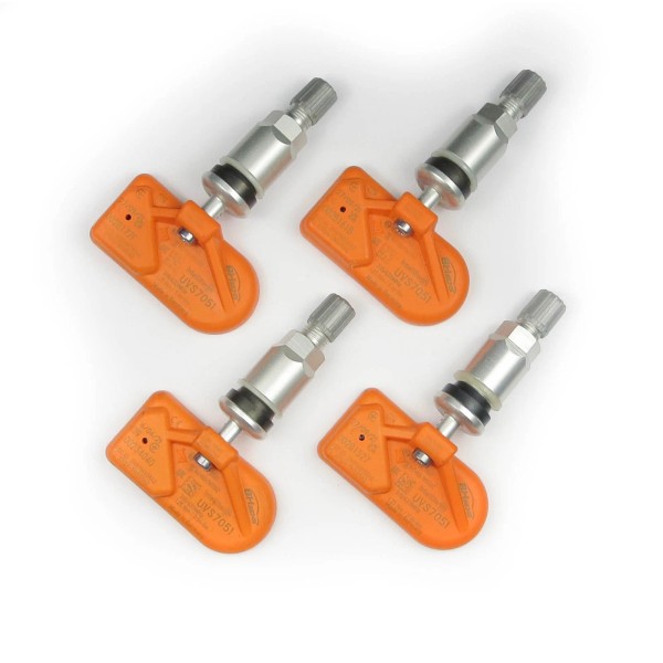 Unbranded New Silver Stem TPMS Set 433mhz Fits 2022 2023