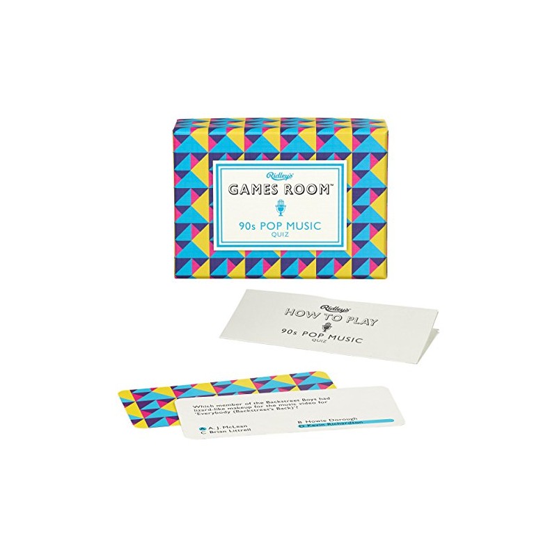 Ridley's 90S Pop Music Quiz Card Game