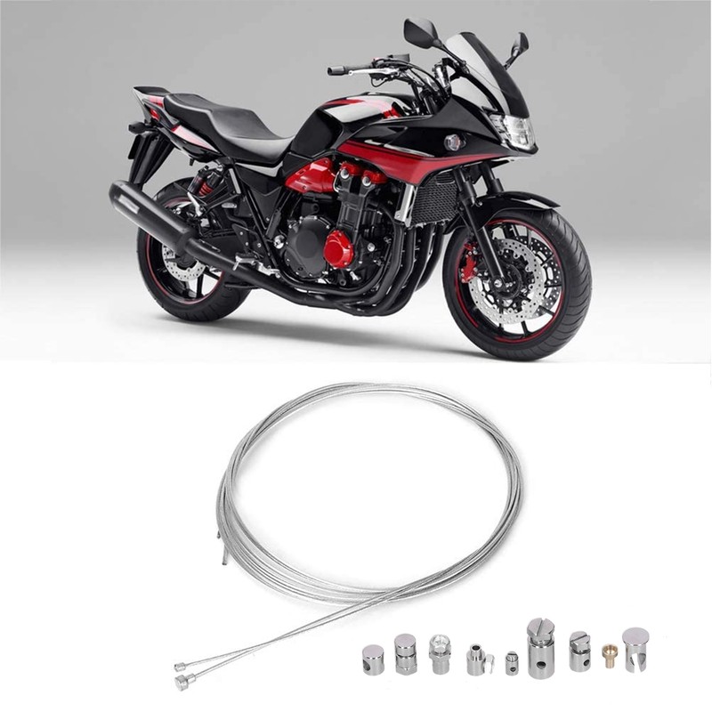 2 Meters Steel Brake Cable with 9pcs Repair Nipples Accessories