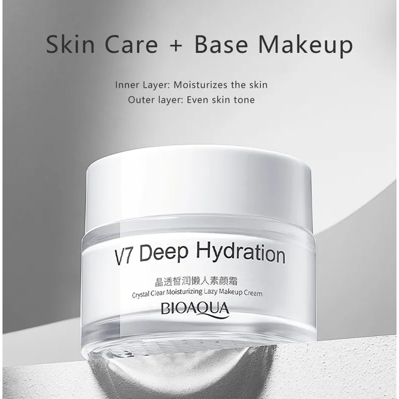 Crema Facial Bioaqua V7 Deep Hydration Crystal Hidratante Todo Tipo