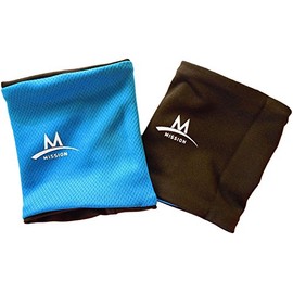MISSION Enduracool Cooling Wristbands, Blue/Black