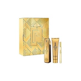 Paco Rabanne One Million 3-Piece Set for Men, (3.4 Oz Eau De Toilette Spray + 3.4 Oz Shower Gel + 0.33 Oz Travel Spray)