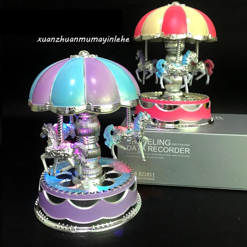 Carousel Music Box Glowing Carousel Horse Music Box Home Decor