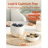 Sweese 4 oz Very Small White Porcelain Bowls - Set