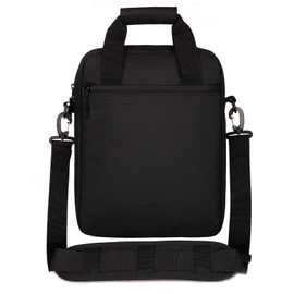 Protector Plus Tactical Messenger Bag Men Military MOLLE Tote Sling Shoulder Pack Tool Briefcase Assault Gear Handbags Case Outdoor Utility Carry Satchel (Patch Included), Black