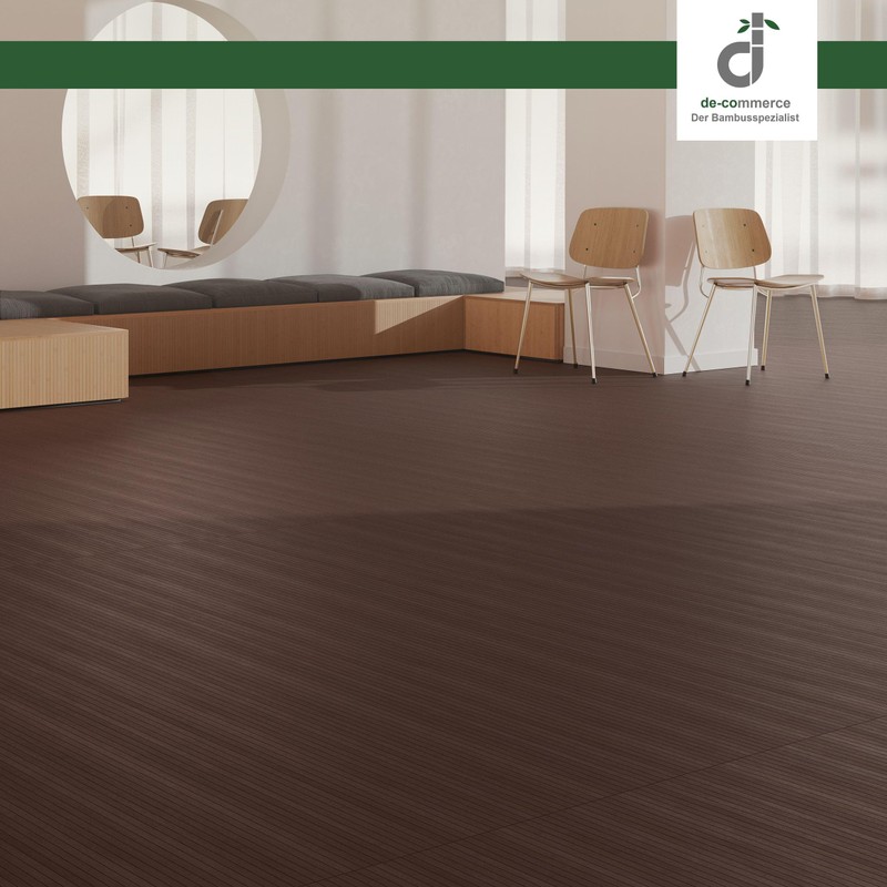 DE-COmmerce Flexbamboo ready-made parquet made of solid bamboo, rolled goods,