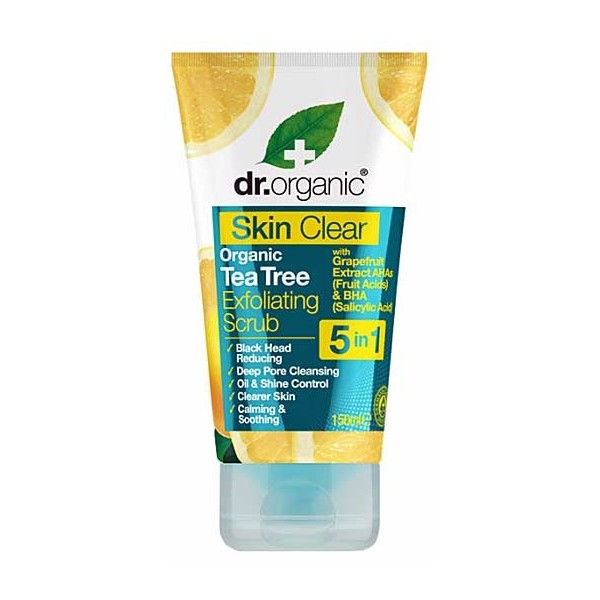 Dr Organic Skin Clear Exfoliating Face Scrub 150ml