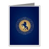 Truly Teague Note Card Horse on Dark Blue Field