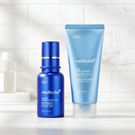 Kit Medicube: 1 Sérum Exosome Shot Rostro 30ml + 1 Limpiador Facial Zero Foam Grasa 120ml