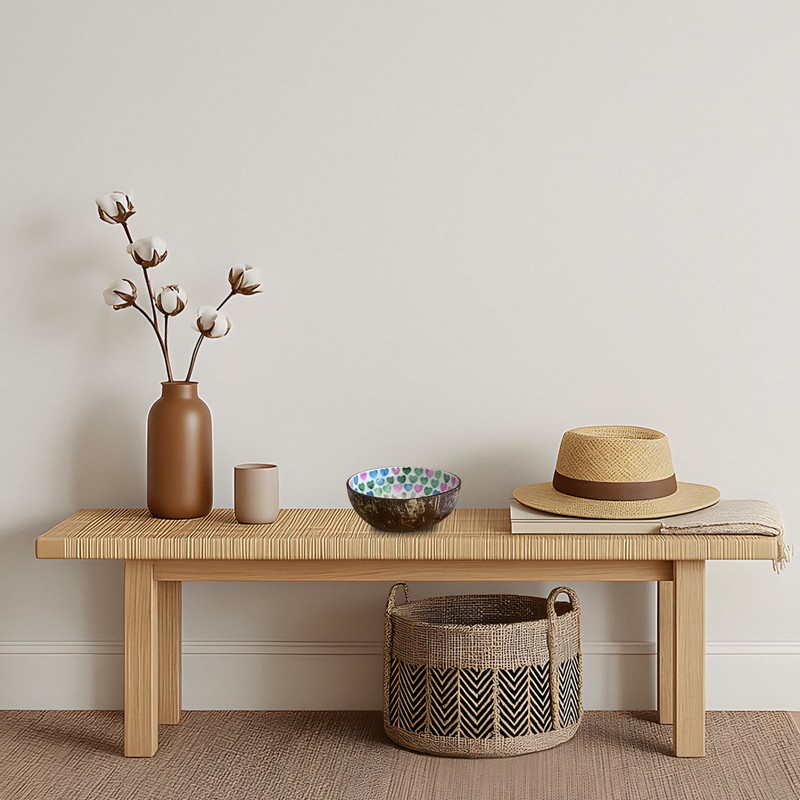 Eagyrosi Decorative Storage Bowl with Mother of Pearl Inlays -