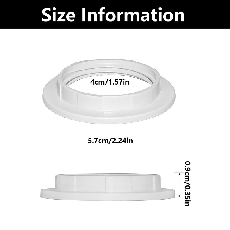 WQEDVN 6 PCS Lampshade Reducer Ring, Light Shade Adapter Rings,