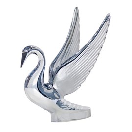 United Pacific Heavy-Duty Chrome Swan Hood Ornament, Sturdy Cast Metal, Universal Two Stud Installation, Detailed Design