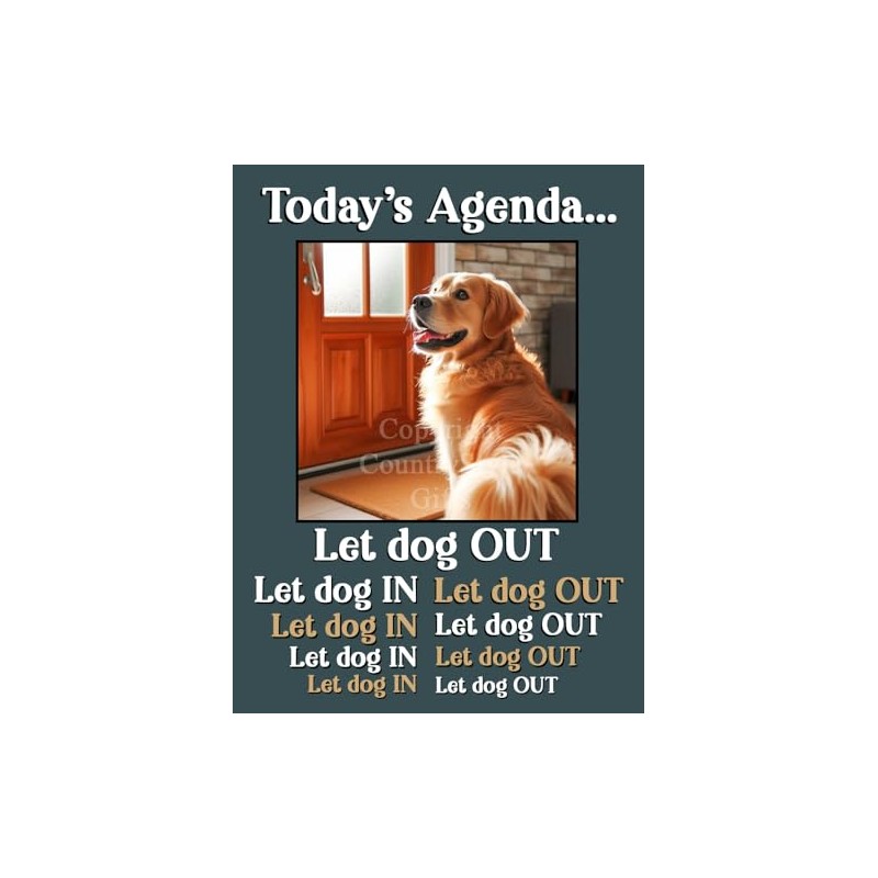 Generic Golden Retriever pet dog funny flexible fridge magnet Todays