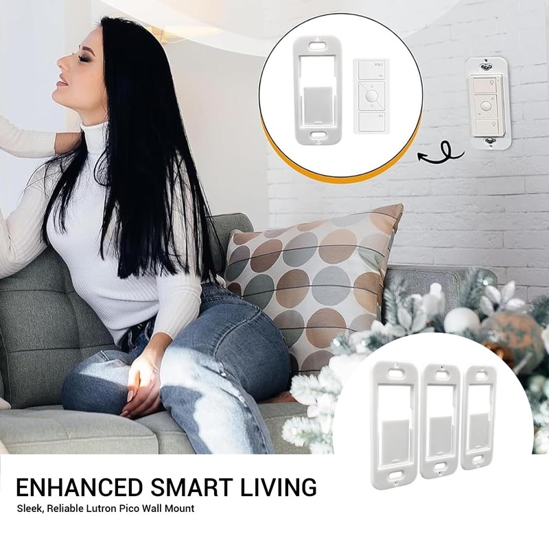 Remote Wallplate Bracket Compatible with Lutron Pico Remote Seamless Remote