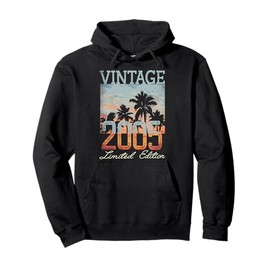 Vintage 2005 Limited Edition 20th Birthday 20 Year Old Gifts Pullover Hoodie