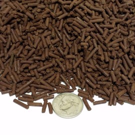 Aquatic Foods Inc. Beef Heart 3/64" x 1/4" Sinking Micro Sticks for Discus, Cichlids, Carnivores, Plecos, Catfish, Shrimp, Snails, All Community Tropical Fish...2-lbs