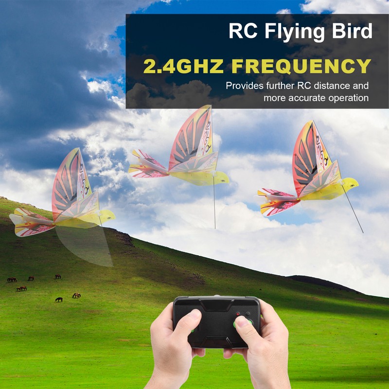 RC Flying Bird Toy Highly Simulation 2.4GHz Remote Control EBird