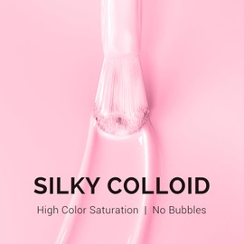 MelodySusie Light Pink Gel Nail Polish,0.5fl oz Nails Soak Off UV LED Macaron Pink Gel Polish Gift for Women Nail Art Manicure Salon DIY Nail Design Decoration at Home-A2605