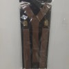 Jacobson's Men Women Clip-on Suspenders Steampunk Brown Pleather