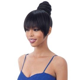 SWIRL BUN BANG (4 Medium Brown) - Freetress Equal Synthetic Bun & China Bang