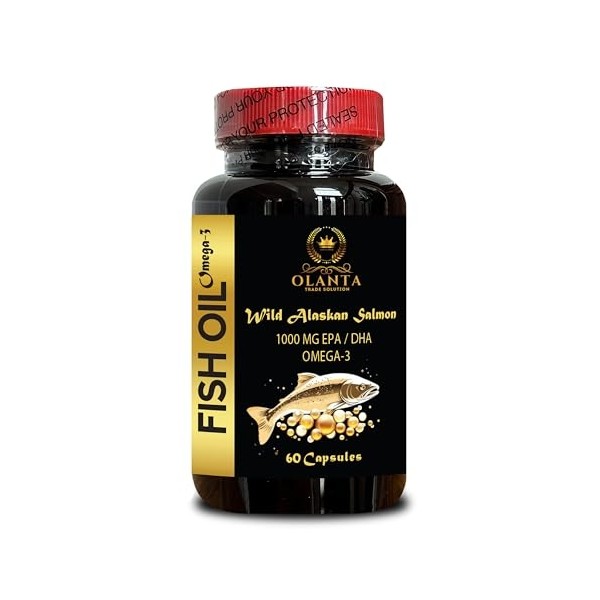 Omega-3 Softgels from Wild Alaskan Salmon Oil – Non-GMO &