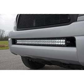SI For 05-15 TOYOTA Tacoma Bumper Hidden Grille 32"IN LED Light Bar Mount Kit+Wire