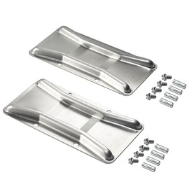 Krowne 28-201 Krowne Stainless Steel Front Caster Positioning Set, Includes (2) Stainless Steel chocks, (8) hex Screws & (8) Drop-in Anchors‌‌​‍​​‌‌‌​‍​‌​​‌​‍​​‌‌‌‌​‍​​‌‌​‌‍​​‌‌​​‍​