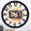 25cm Round Iron Clock Featuring a Legend of Zelda Triforcesheet