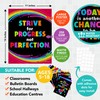 Decorably 15 Chalkboard Motivational Posters for Classroom, 11x14in Matte-Laminated Motivational