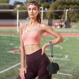 Dual Pouch Wristlet Wallets for Women Leather Portable Coin Purse Detachable Mini Keychain Purse Pocket Wallet