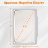 5 x Full Sided Magnifying Glass for Reading, Lightweight Handheld
