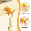 Muorruo 2-pack cute cat desk edge hooks, table hangers without