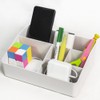 Granvela 5-Compartment Desktop Organizer for Home, Office, and Daily Essentials(Creamy