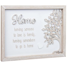Shudehill Giftware Family Tree of Life Wooden Frame Plaque - Home