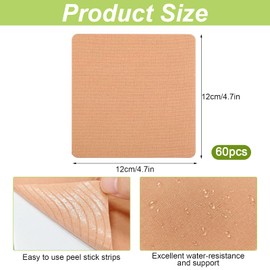 hurifeng 60 Count Body Tape for Women Skin Firming - Leg Tape for Sagging Skin, Skin Tape for Loose Skin, Tummy Tape, Discreet Body Shaping for Thigh, Belly, Back, and More