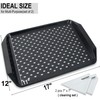 KAQAHIDO Large Non Slip Serving Tray with Grippy Dots, TV