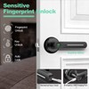 GeekTale Fingerprint Door Lock Smart Door Lock with Handle Biometric