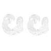 LALAFINA 2pcs Lost Earphone Hooks for Durable Clips to Prevent