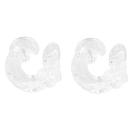 LALAFINA 2pcs Lost Earphone Hooks for Durable Clips to Prevent Loss During Sports Activities Transparent Design for Comfort and Style