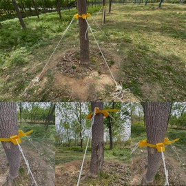 Tree Support Holder,Tree Staking and Supports Kits for Young or Adult Trees Against Bad Weather,Prevents Trees from Leaning (TreeΦ=3in一6in)