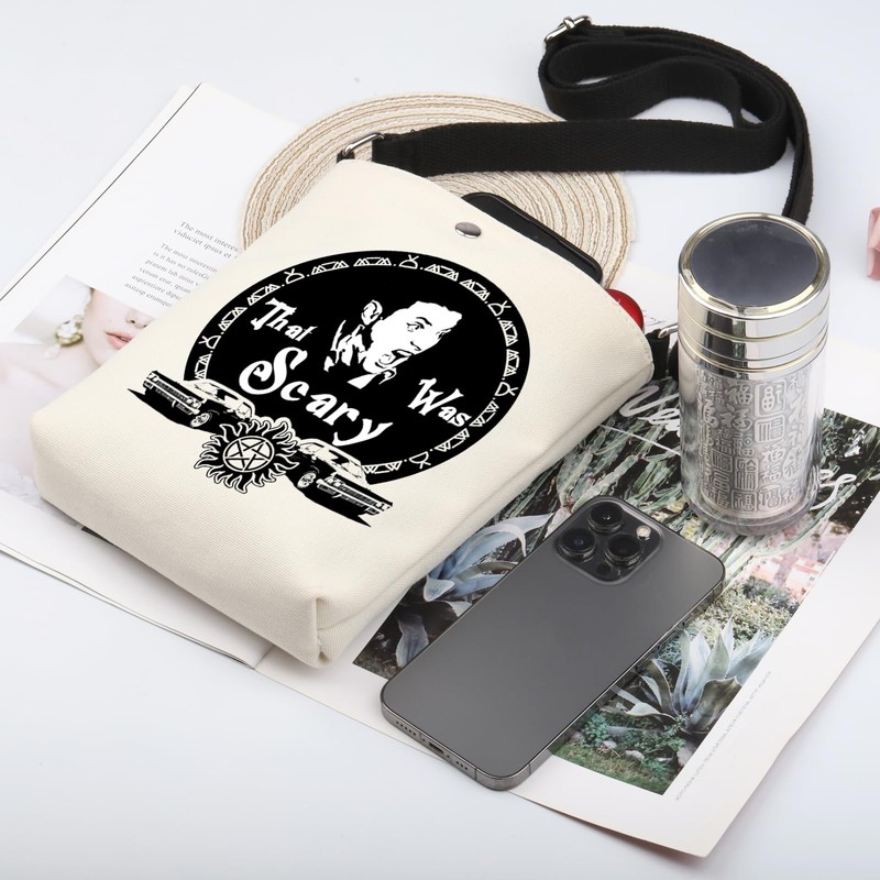 AKTAP Winchesteer Brothers Merch Gift That Was Scary Crossbody Bag