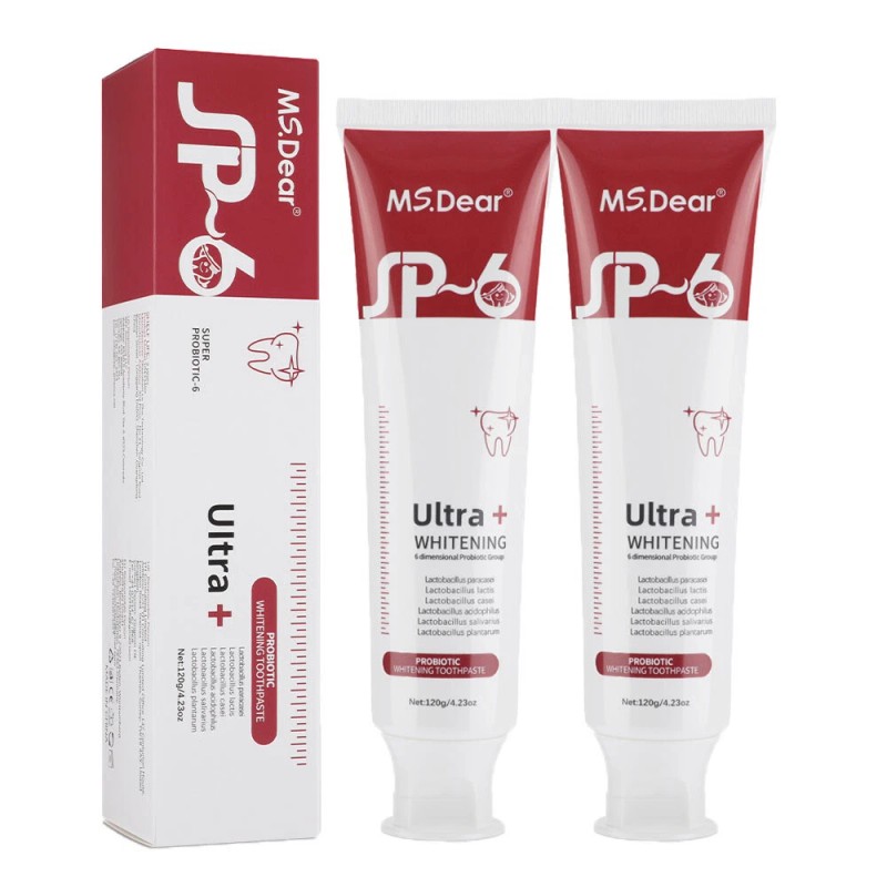 6-1Pack Probiotic Toothpaste SP-6 Whitening Tooth Oral Hygiene Clean Fresh