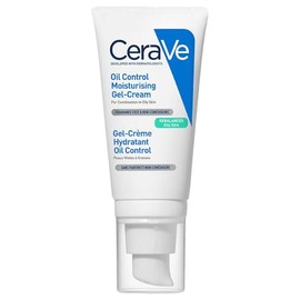 CeraVe Oil Control Gel-Crema Hidratante I Control de Brillo & Hidratación Facial I Formula Ultra-Ligera Para Piel Mixta a Grasa I 52ml