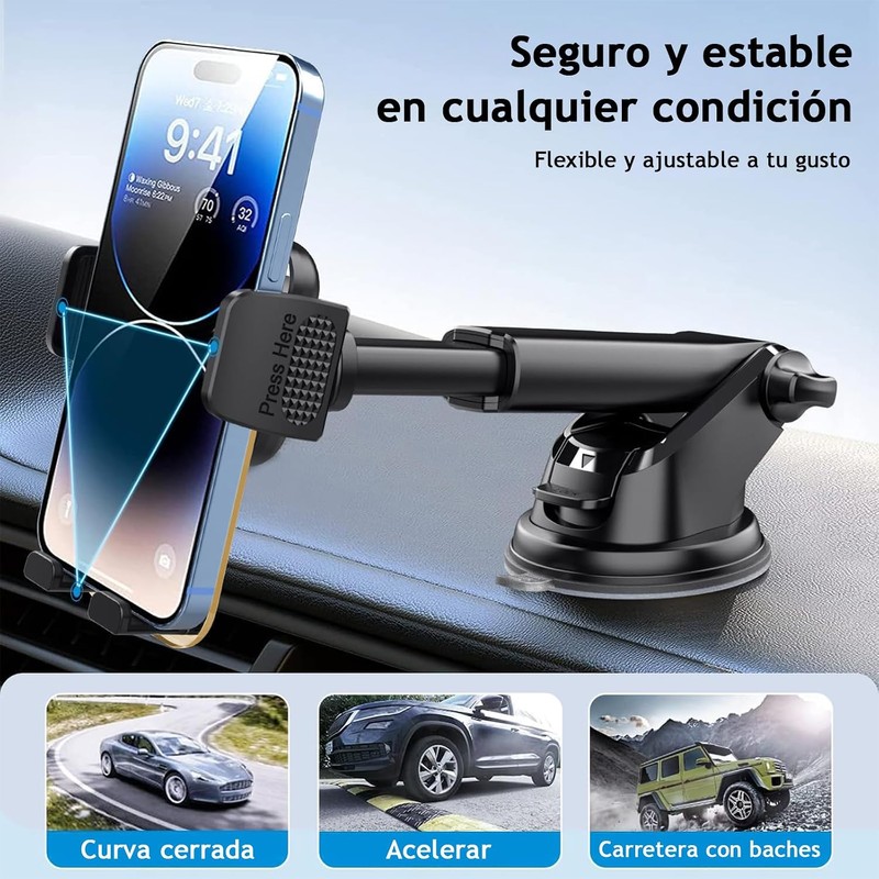 Eynshoo Soporte para Celular Automovil de Ventosa con Rotacion 360°