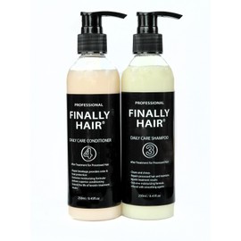 Finally Hair Brazilian Sulfate Free Shampoo & Conditioner For Use On Treated Hair (Perfect after Keratin Straightenting Smoothing Treatments and Perms)