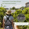 Extra Gardening Apron Waterproof Cross Back Apron Women, 600D Polyester