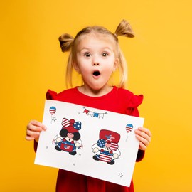 24PCS Fourth/4th of July Stickers – Patriotic Star Owl Decals Kid’s Party Games Favors Supplies Stationery